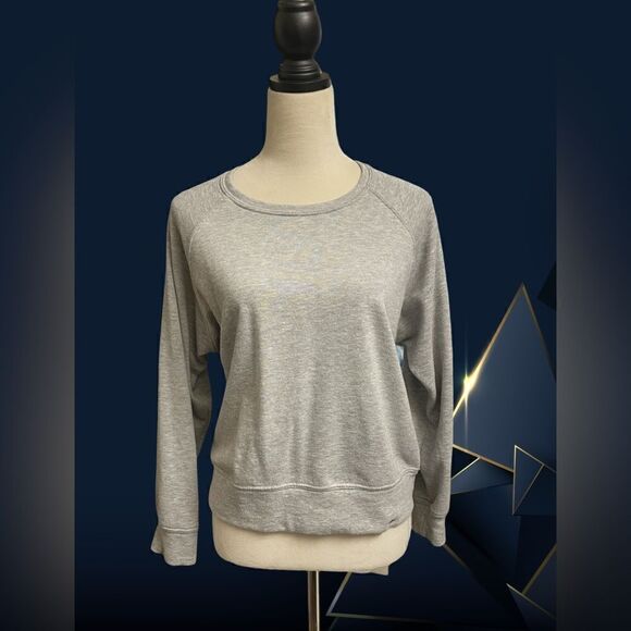 3/$20 Circle X Heather Gray Semi-Cropped Pullover Sweatshirt (Size: Medium) - Picture 1 of 11